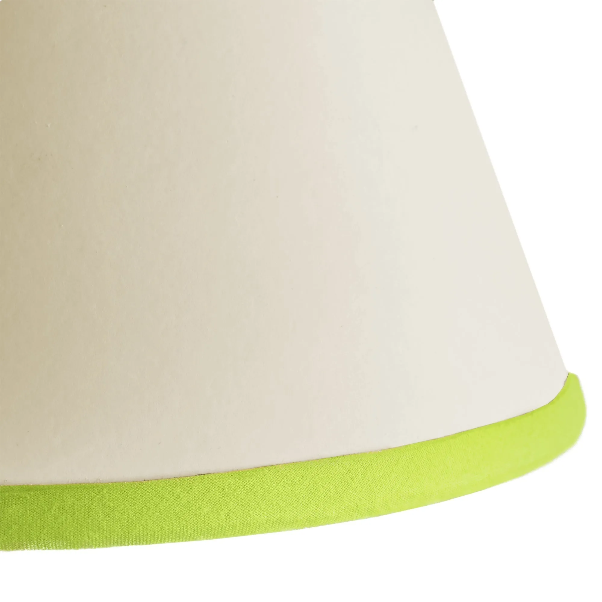 25cm Empire Top n Tail shade in cream card with lime green tape