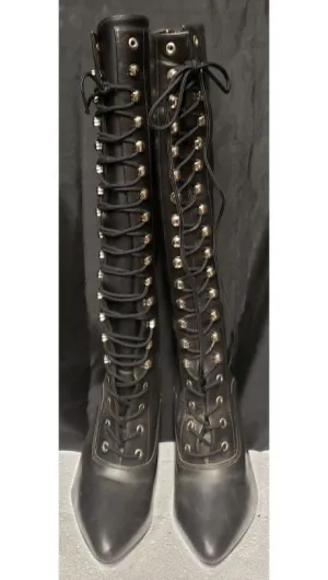 4" Tau -- Women's Knee Length Dress Boot -- Black