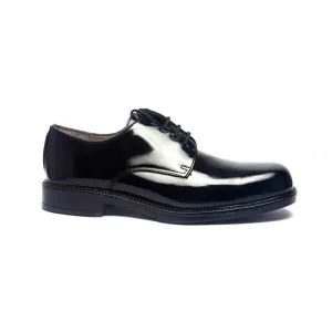 Ace Derby 1262 Officer Shoes (Shiny) - Black