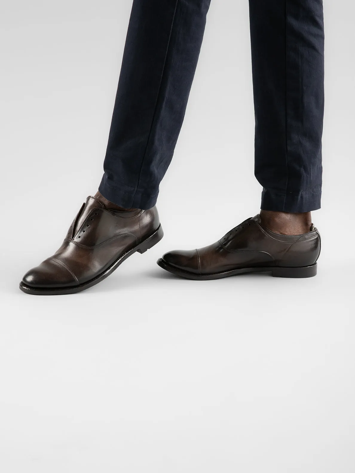 ANATOMIA 08 - Brown Leather Oxford Shoes