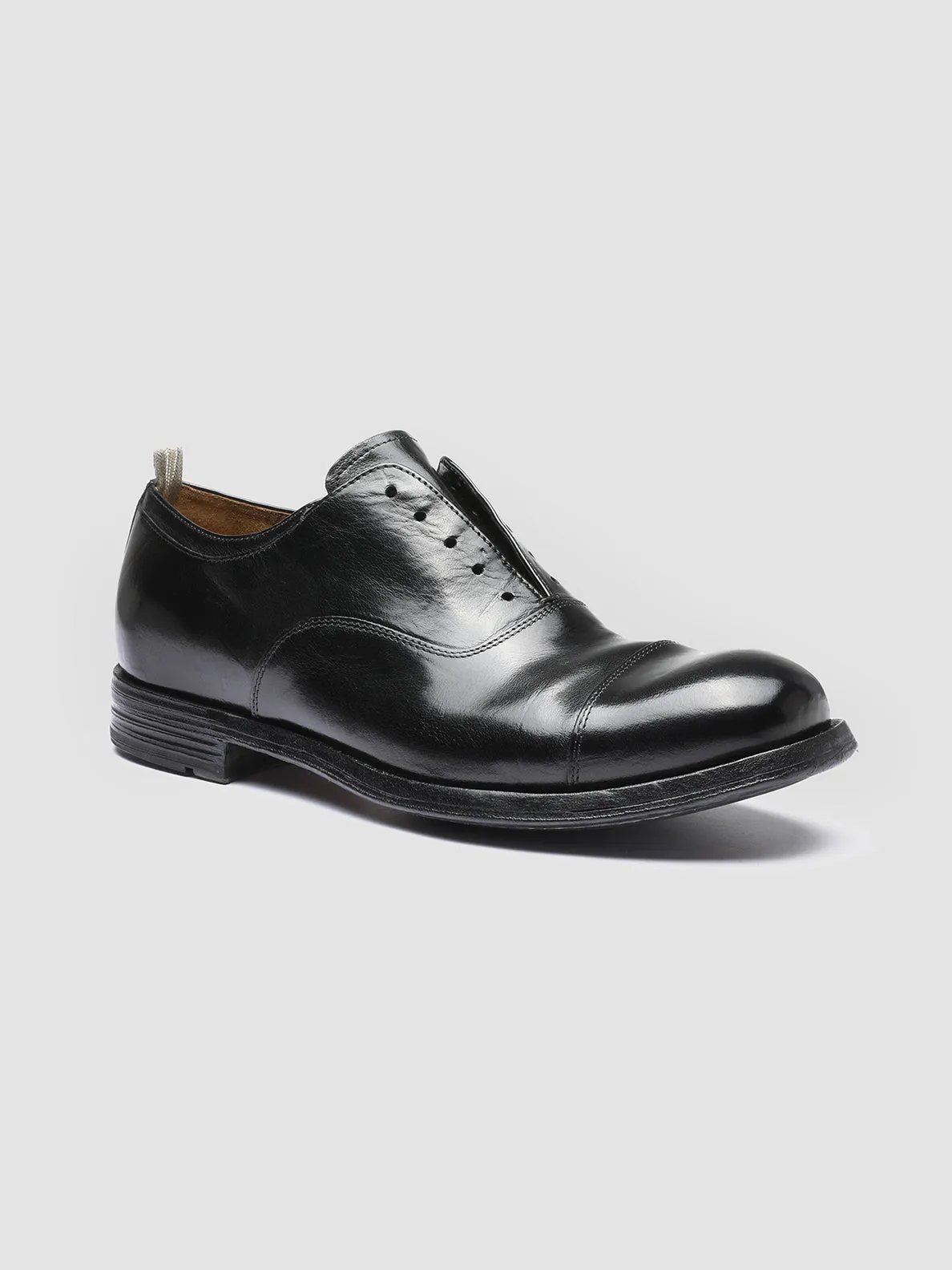 BALANCE 006 - Black Leather Oxford Shoes