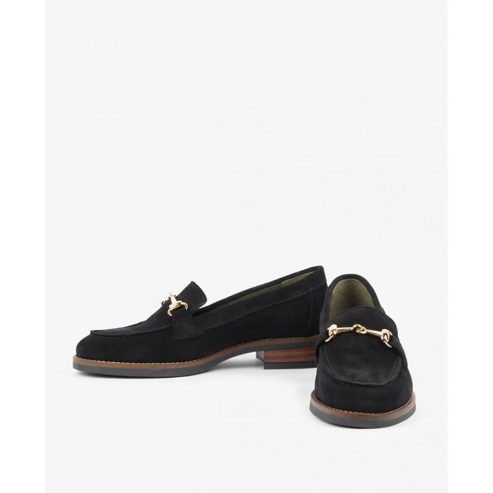 Barbour Chatsworth Ladies Loafers - Black Suede