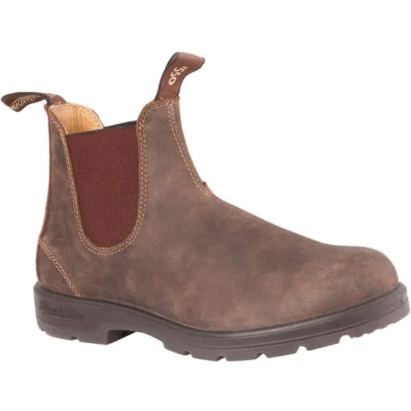 Blundstone 585 Rustic Brown Unisex Premium Leather Stylish Chelsea Boots