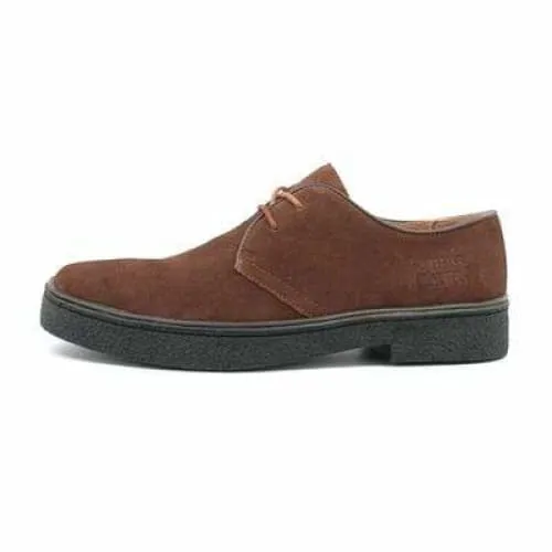 British Walkers Playboy Low Men's Brown Suede Oxfords