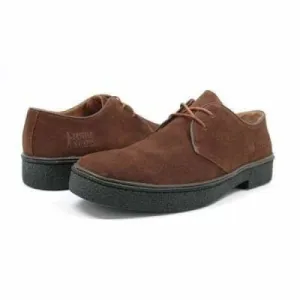 British Walkers Playboy Low Men's Brown Suede Oxfords