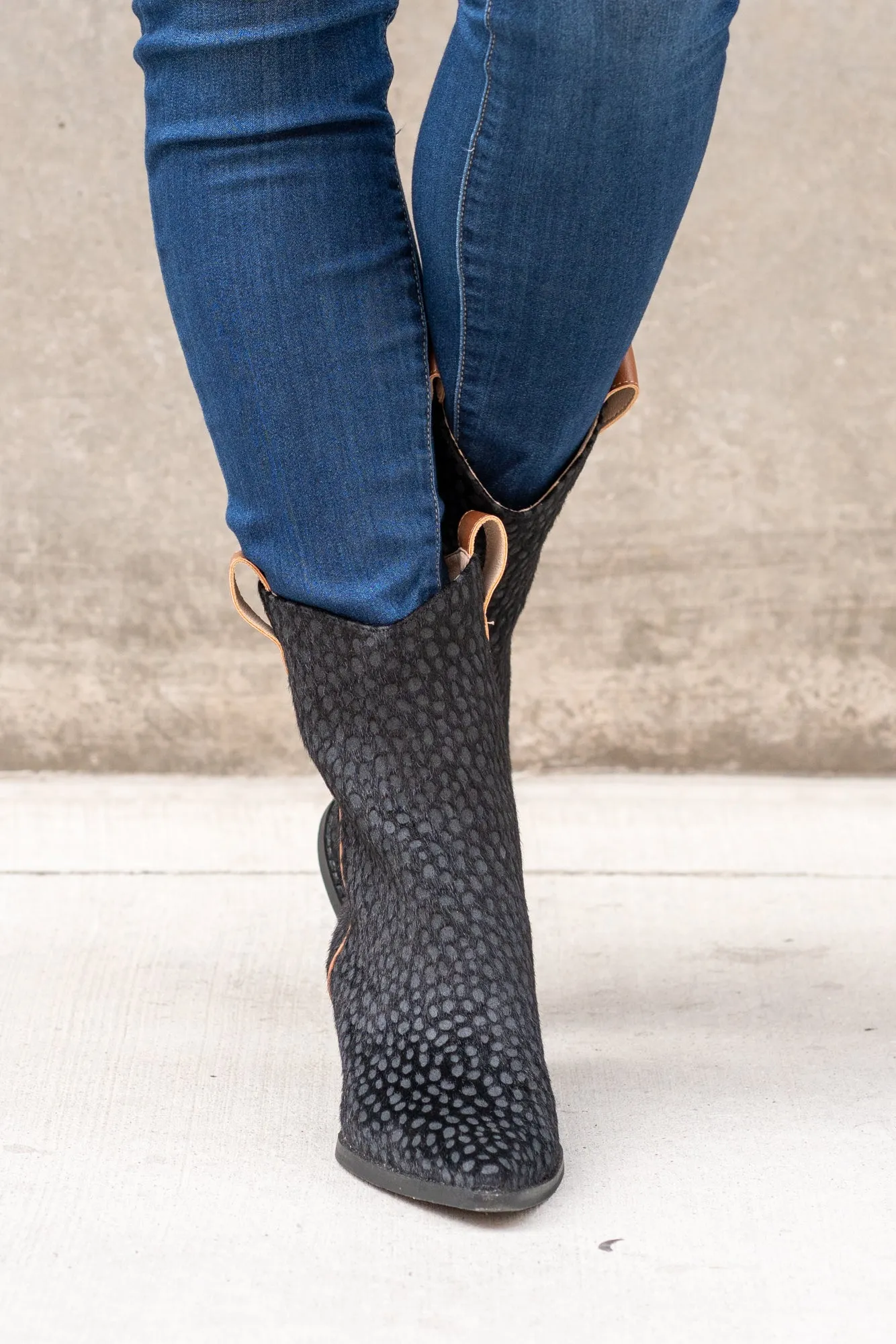 Brooklyn Cheetah Print Western Contrast Boots