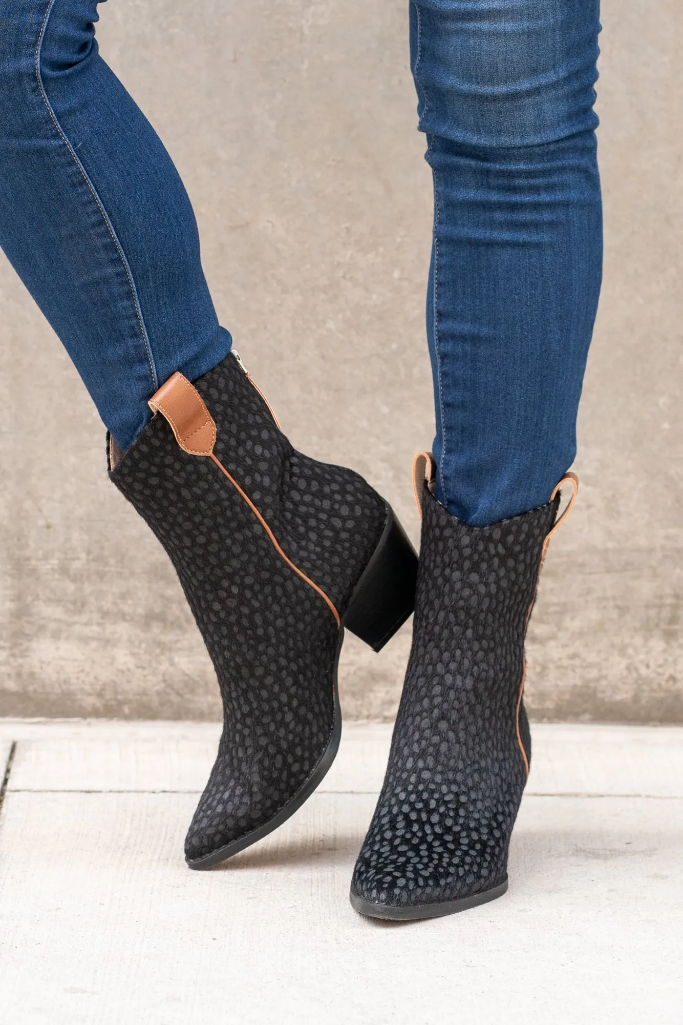 Brooklyn Cheetah Print Western Contrast Boots