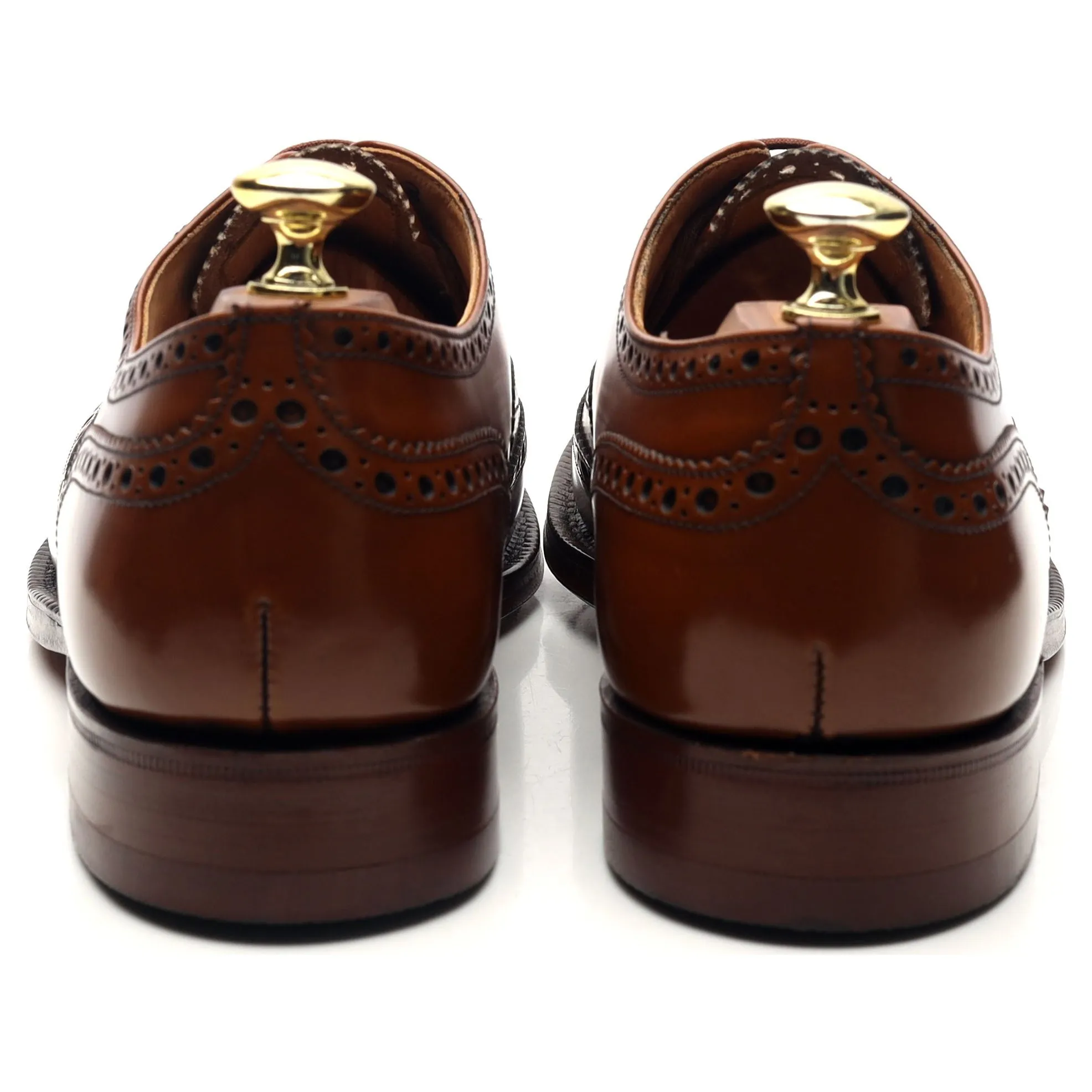 'Burwood' Brown Leather Oxford Brogues UK 7.5 F