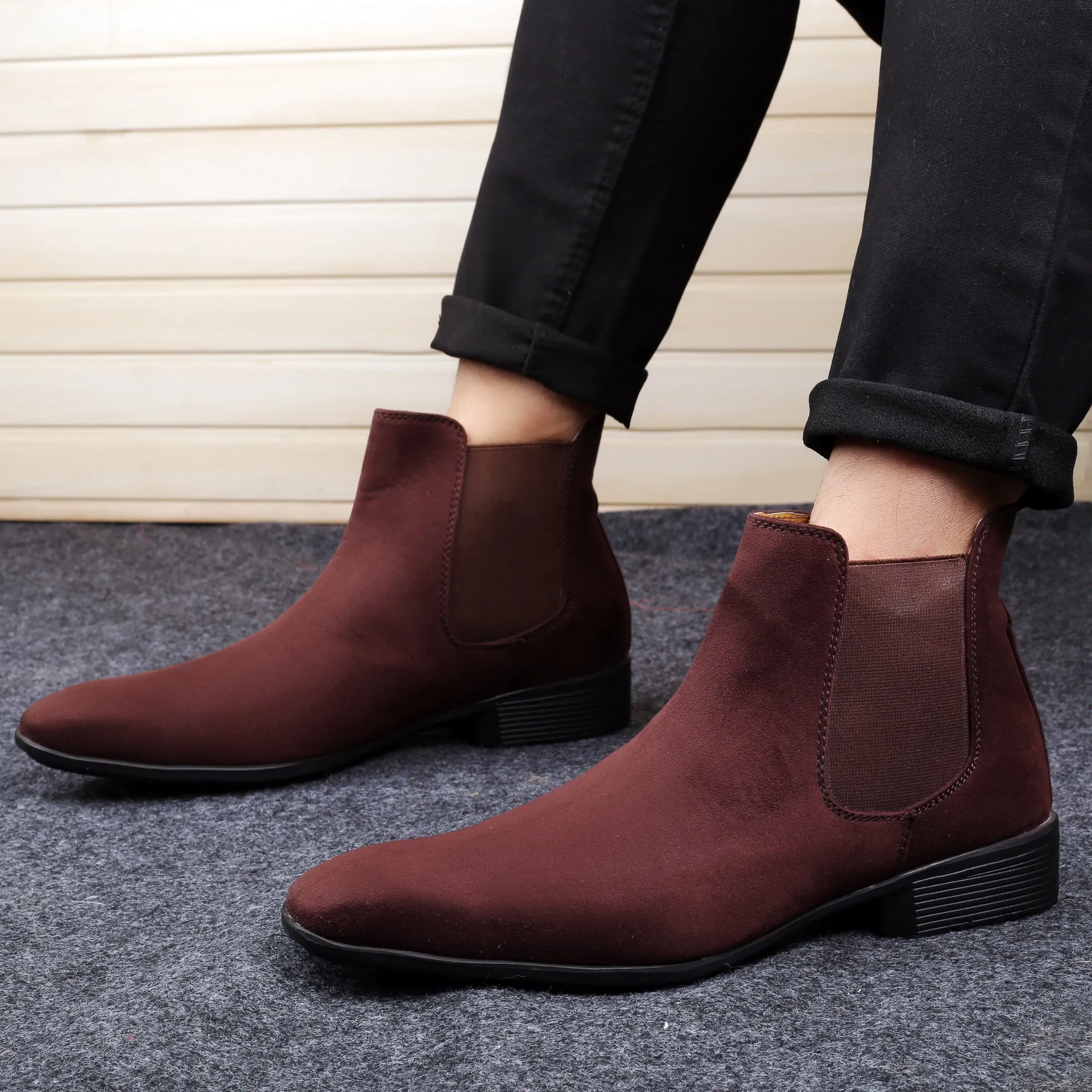 Bxxy's Casual Chelsea Slip-on Boots For Men