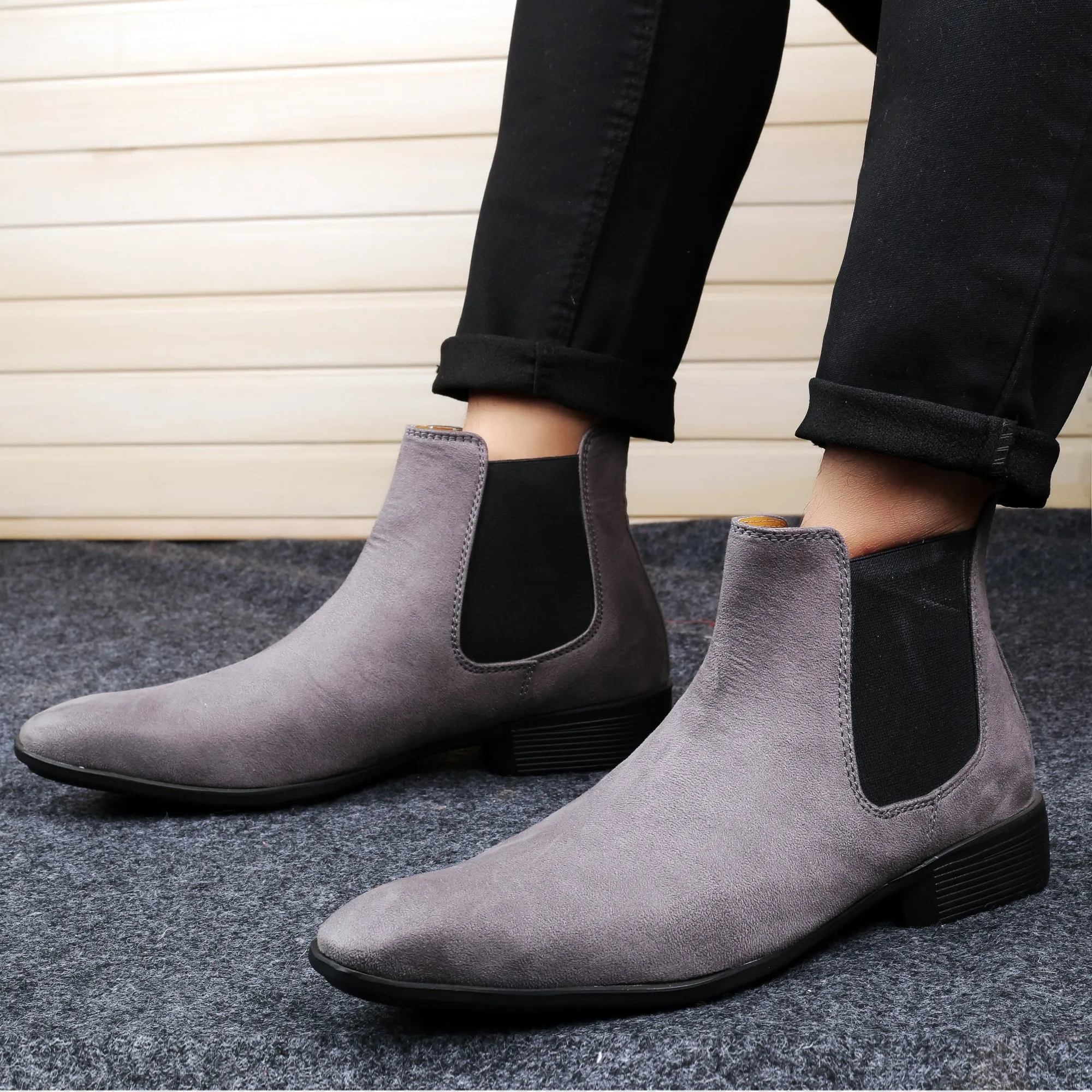 Bxxy's Casual Chelsea Slip-on Boots For Men