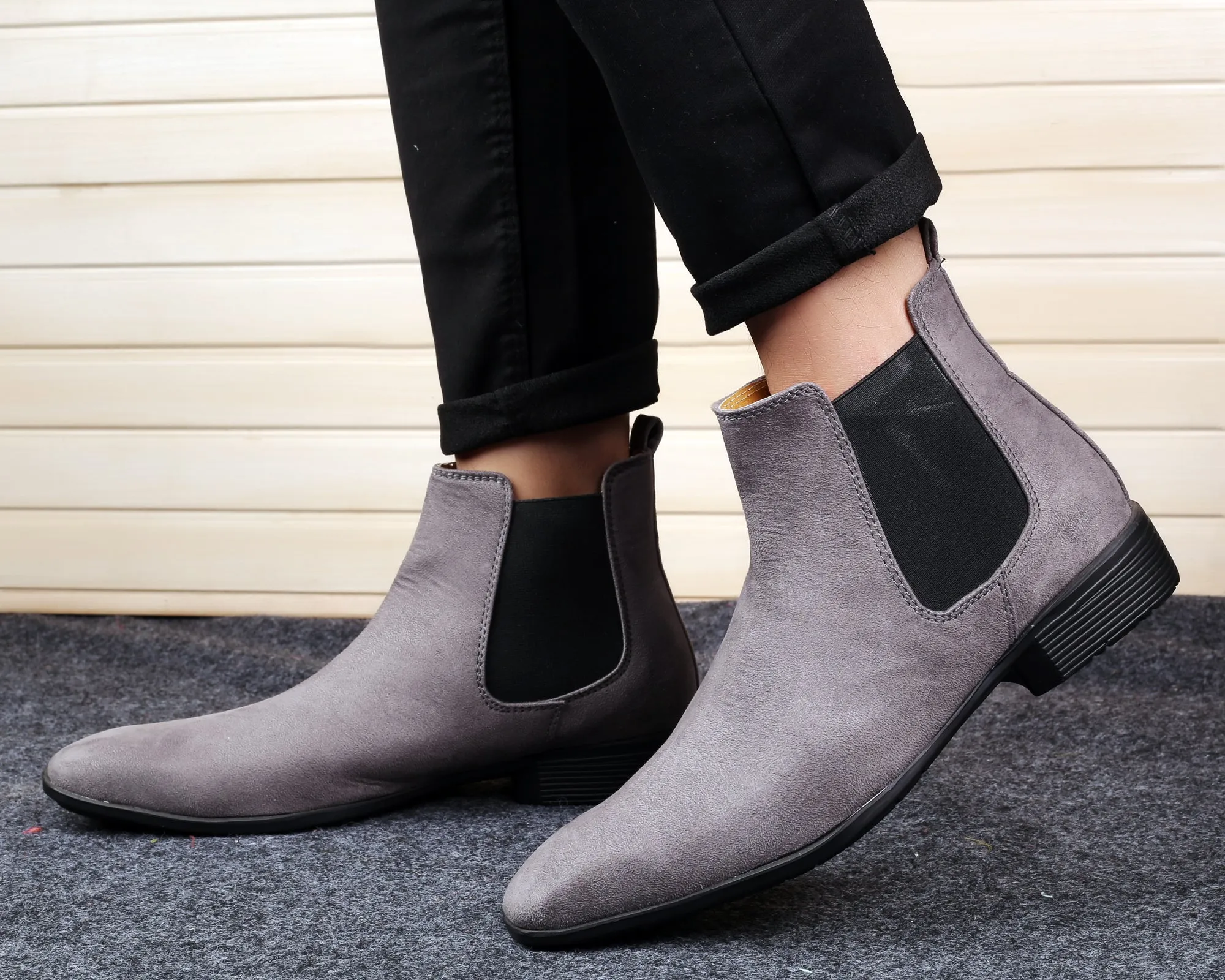 Bxxy's Casual Chelsea Slip-on Boots For Men