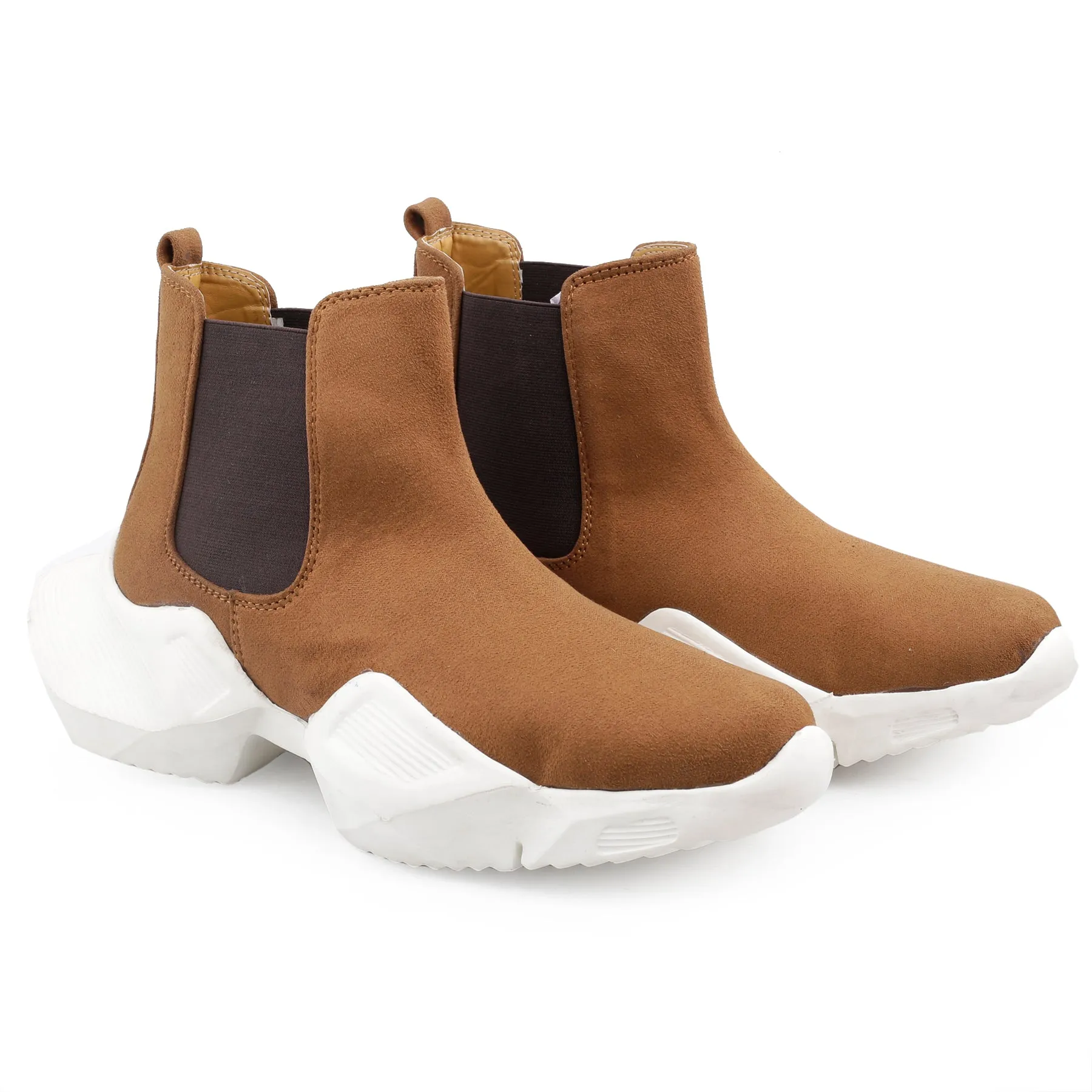 Bxxy's Suede Chelsea Slip-on Boots for Men