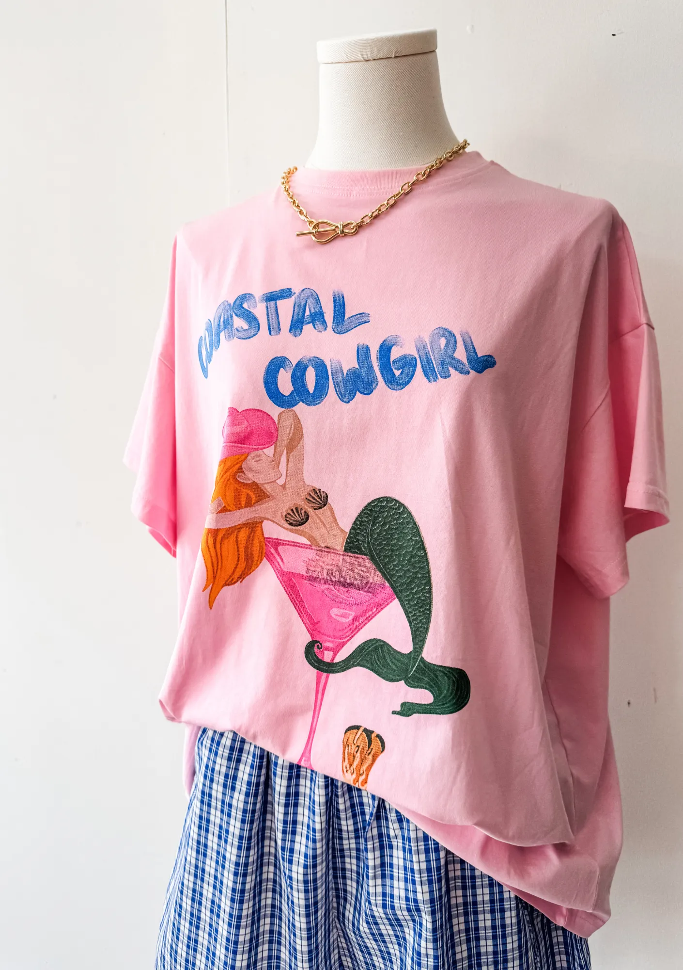 By Frankie - Coastal Cowgirl Short & T-Shirt Set (Pink & Blue)