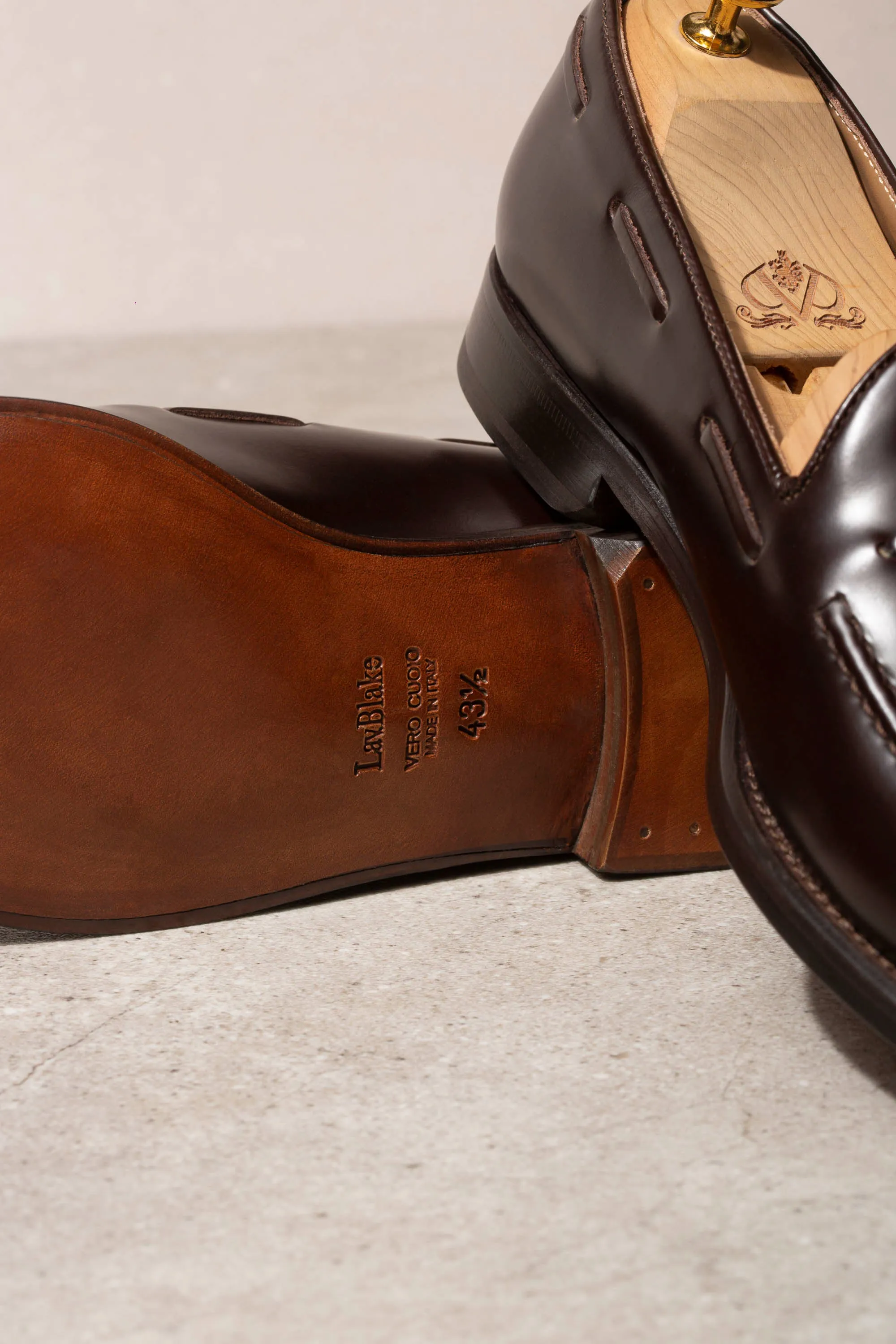 Dark brown tassel loafers - Made In Italy