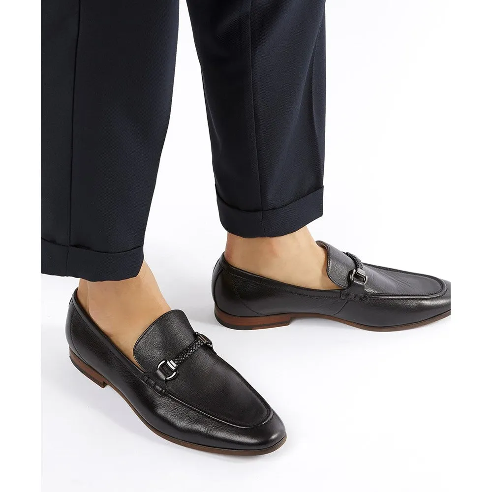 Dune Santino Woven Trim Loafers