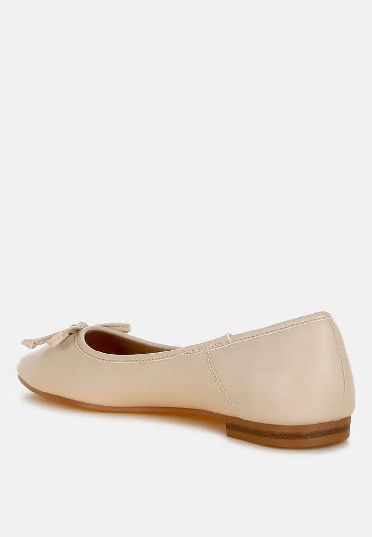 Enchanted Faux Leather Casual Ballerinas