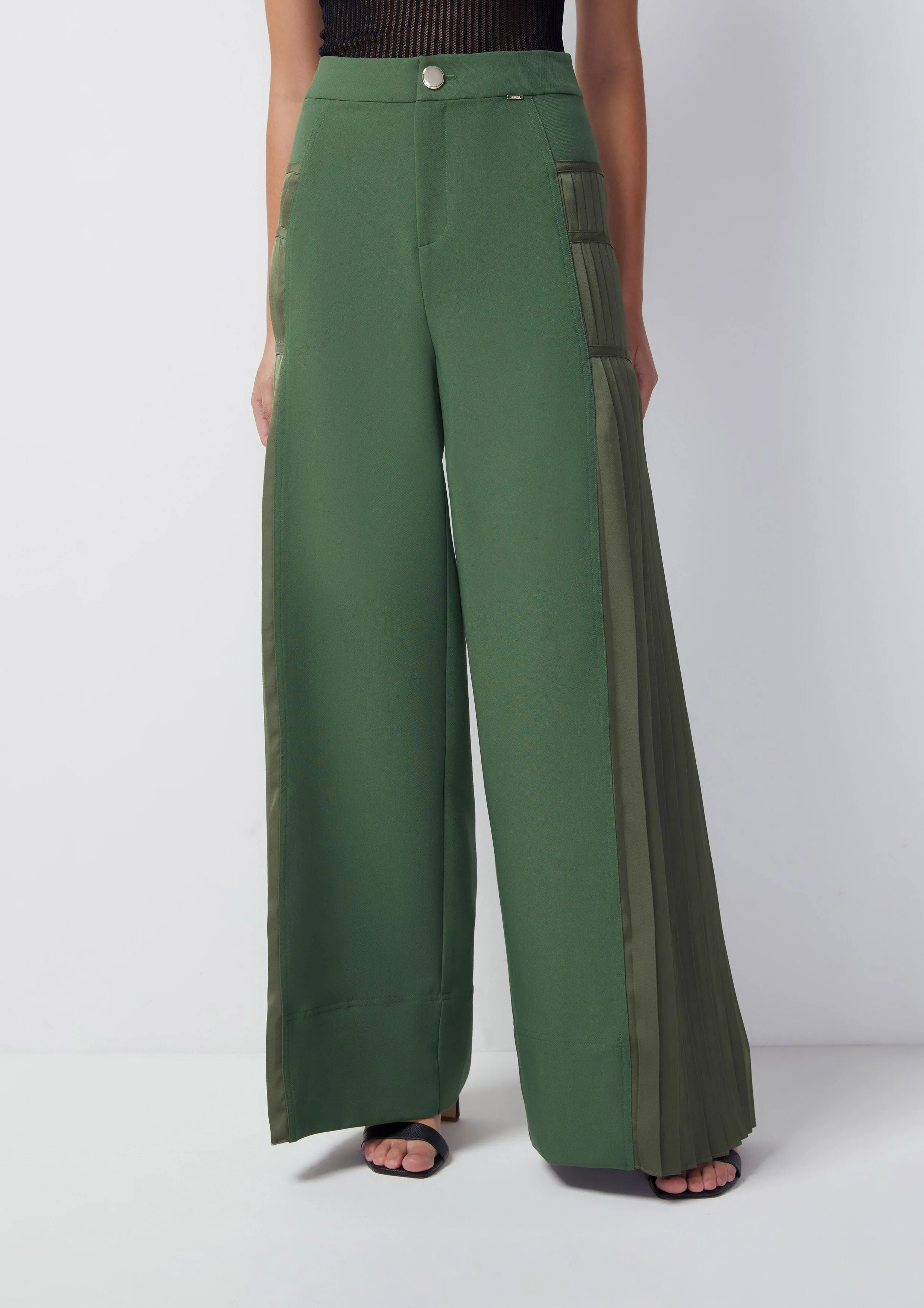 Fantasy Veil High Waise Side Pleated Pants