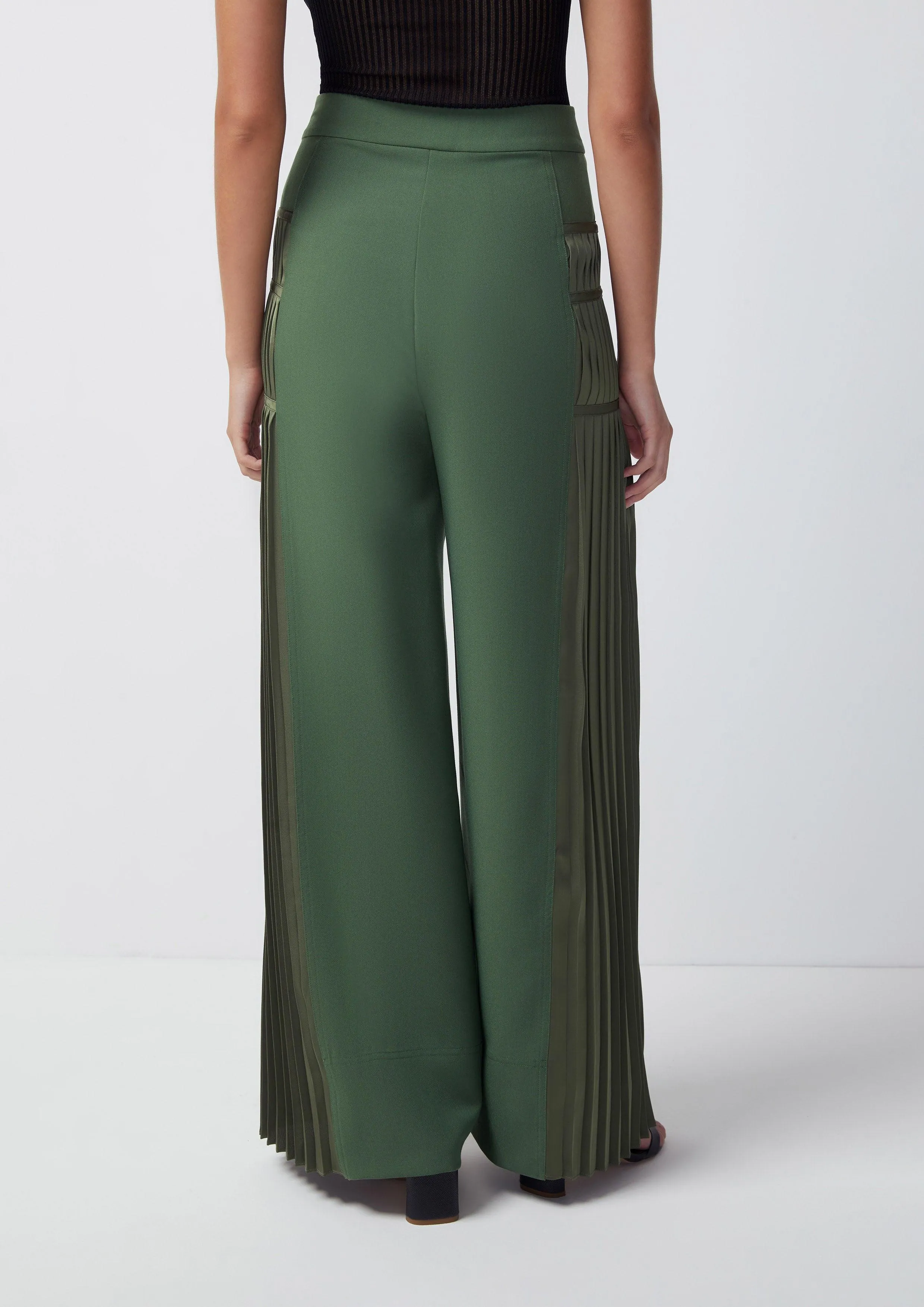 Fantasy Veil High Waise Side Pleated Pants