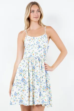 Floral Mini Dress,  Floral Rayon Dress