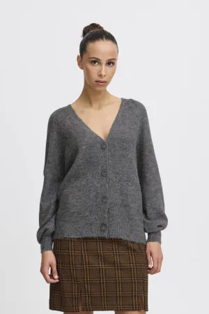 GREY PREP CARDIGAN