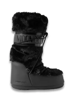 Icon Faux Fur and Faux Leather Snow Boots