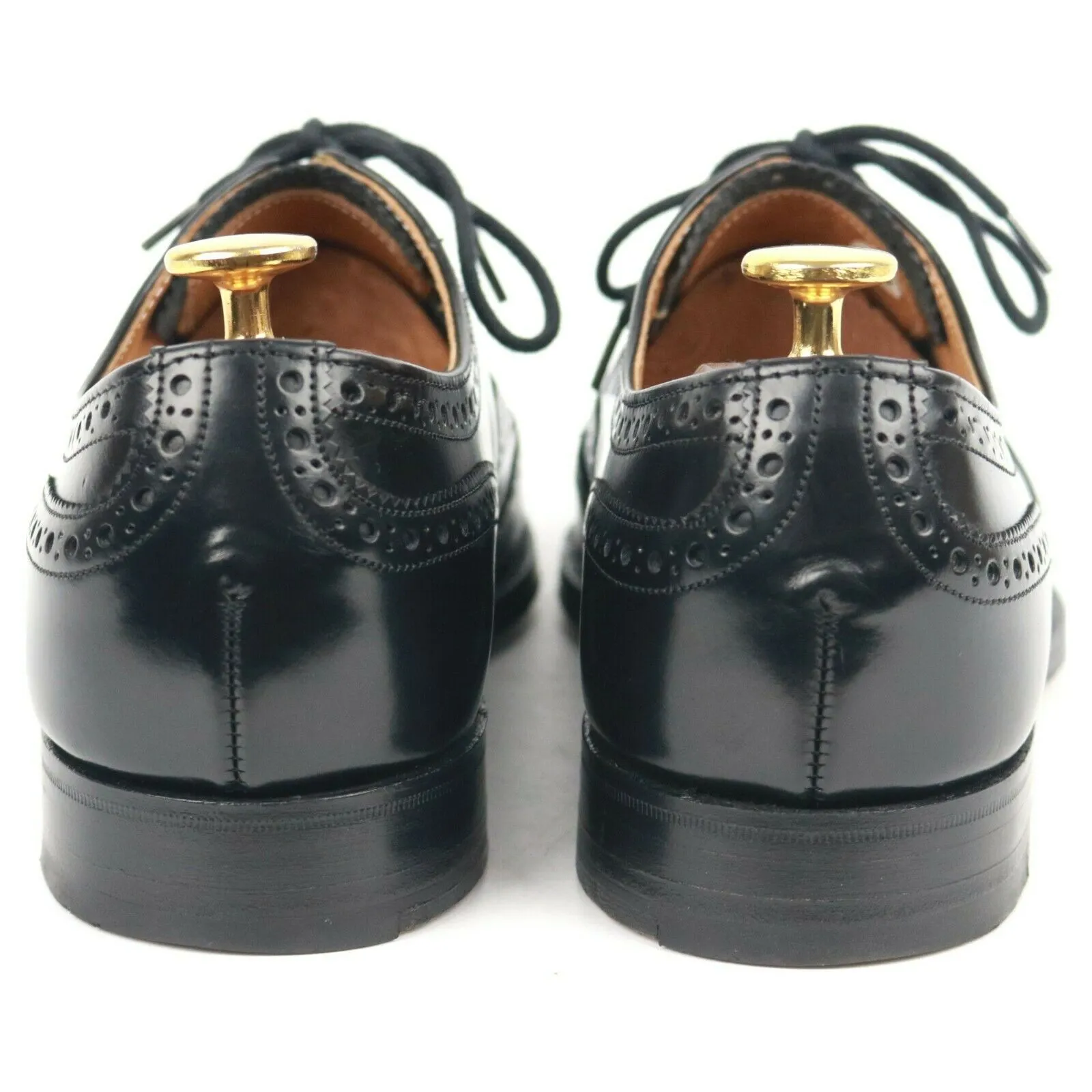 Jones 'Taber' Black Leather Brogues UK 6 F