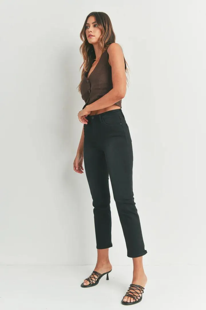 Just Black Slim Straight Distressed Jeans