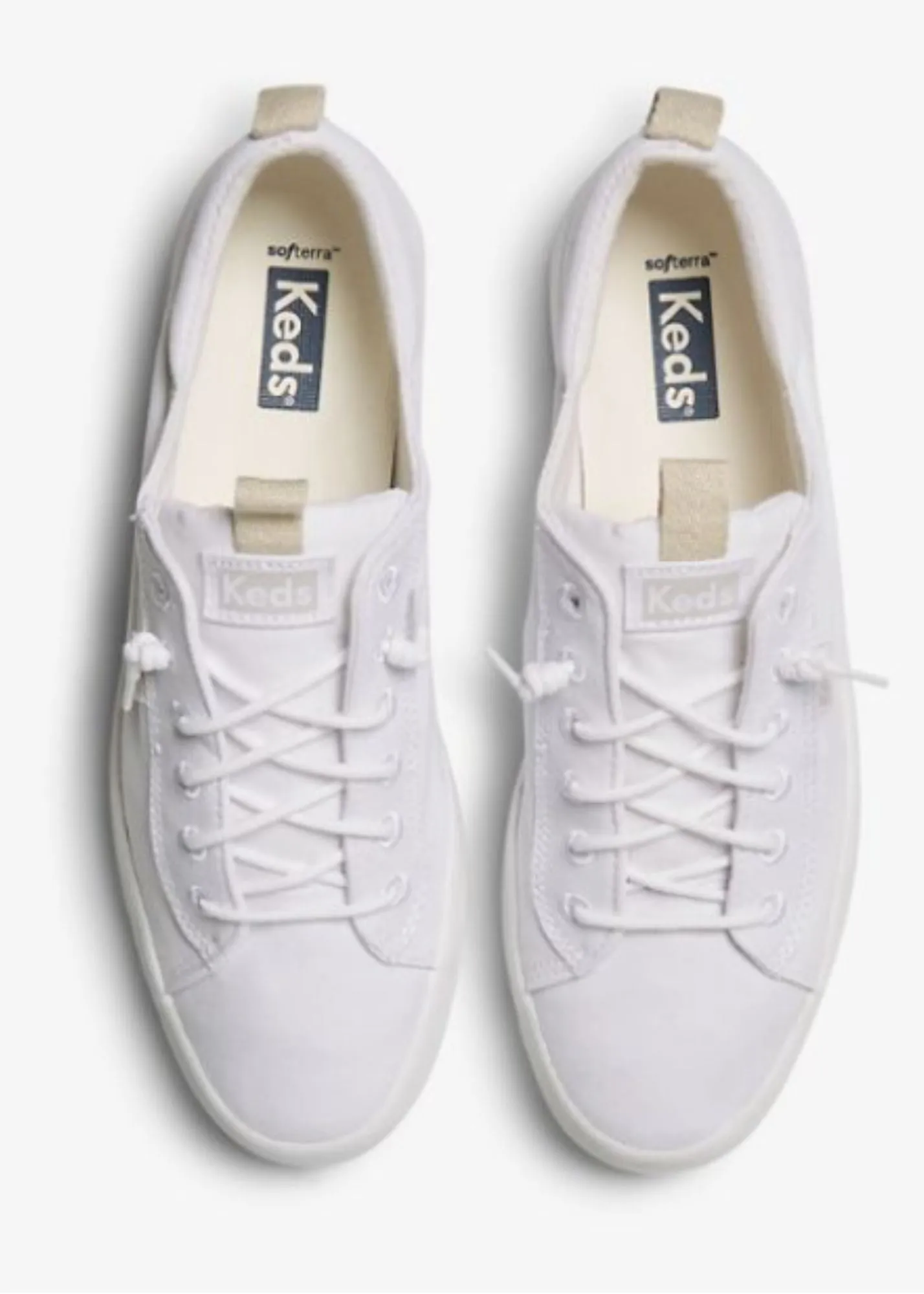 Keds® Kickback White Canvas Sneaker - FINAL SALE