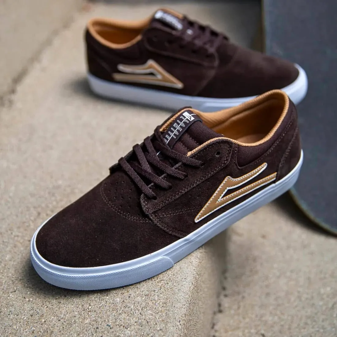 Lakai Griffin Skate Shoes - Chocolate Suede