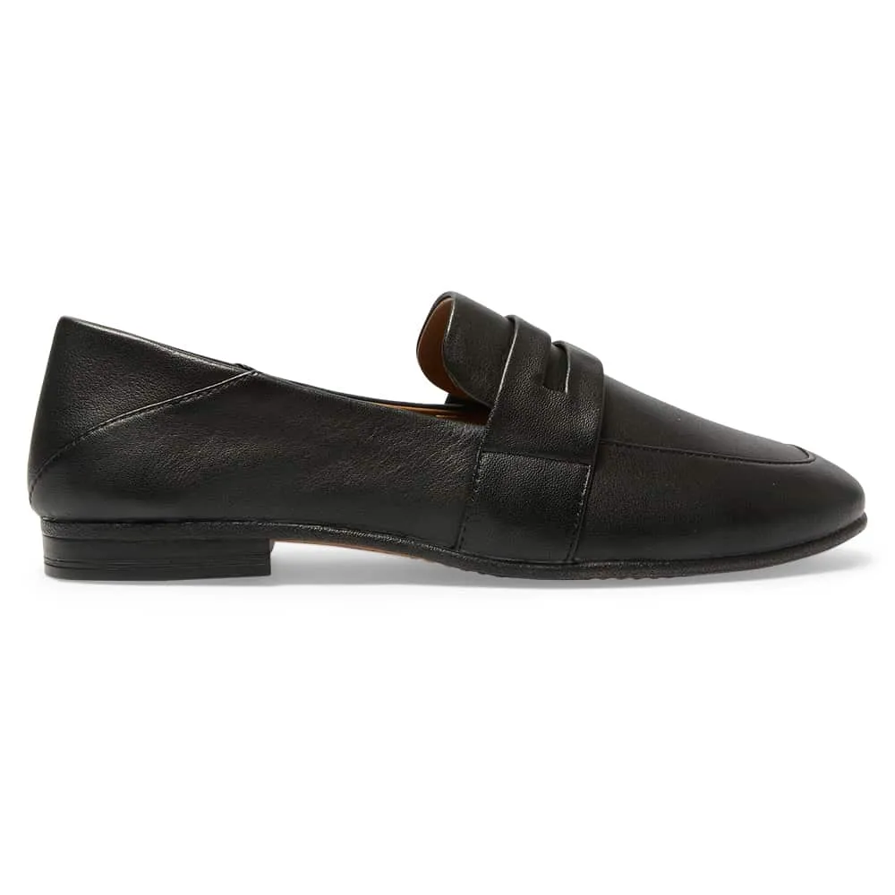 Lazaro Loafer in Black Leather