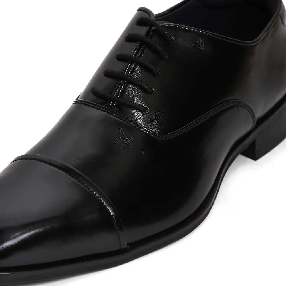 Lucas - Black Oxford Lace-up