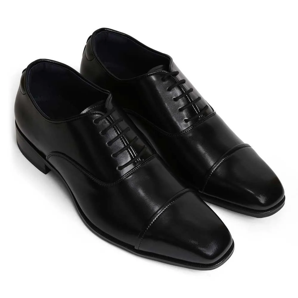 Lucas - Black Oxford Lace-up