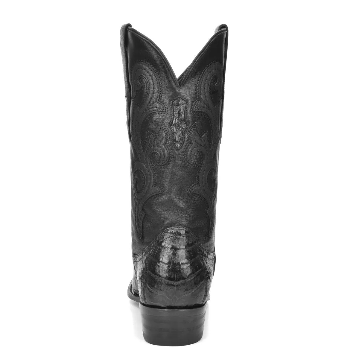 M2145 - Montana black dress cowboy caiman boots for men