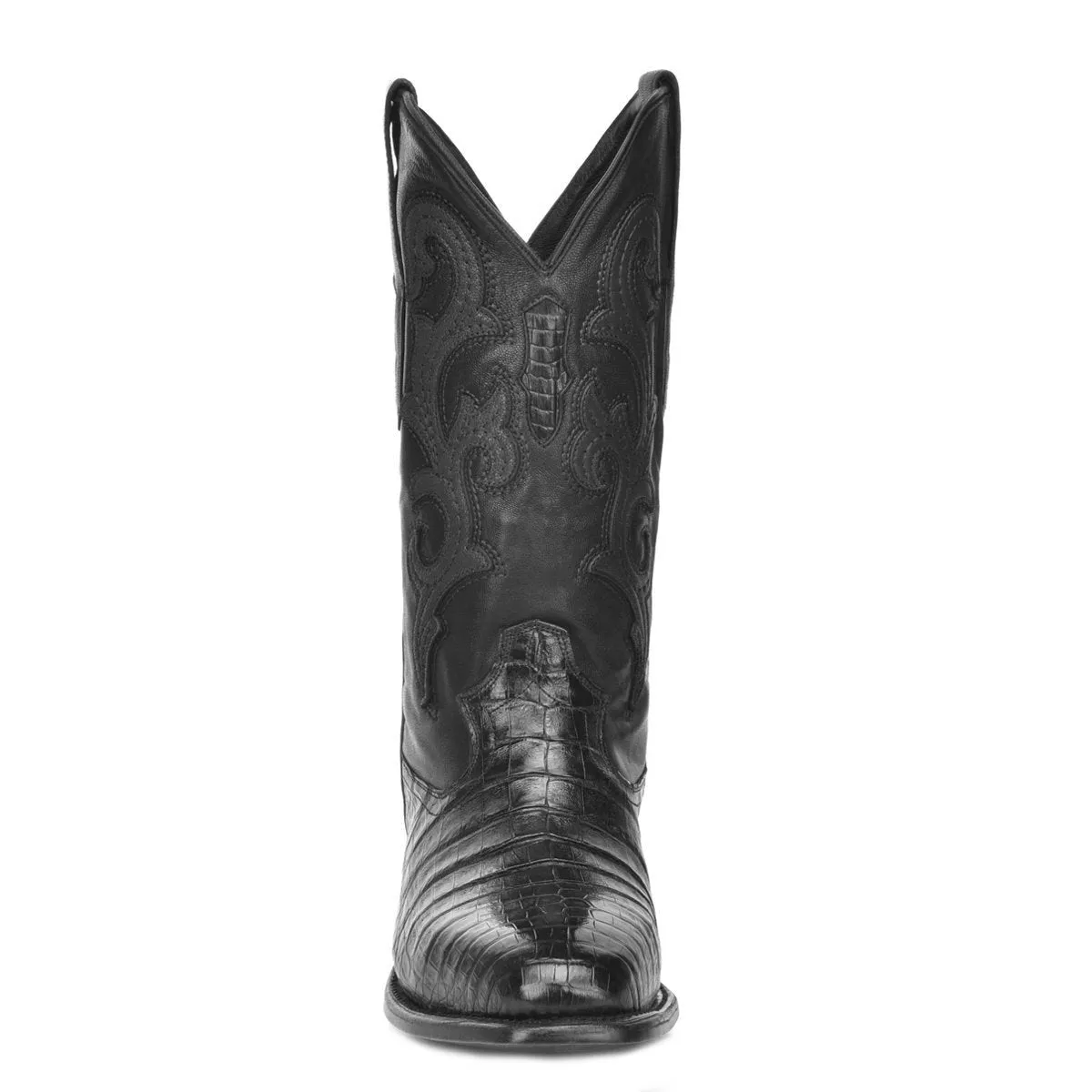 M2145 - Montana black dress cowboy caiman boots for men