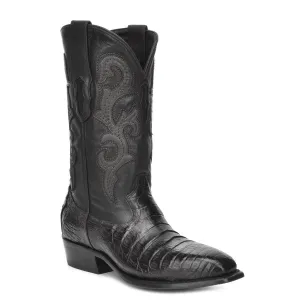 M2145 - Montana black dress cowboy caiman boots for men