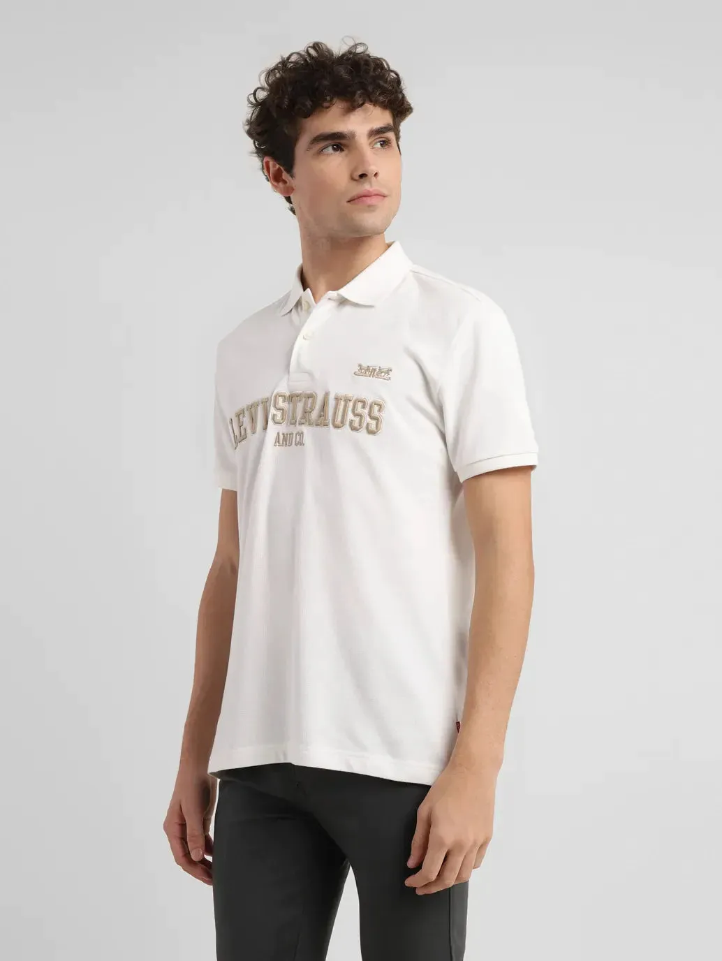 Men's Embroidered Slim Fit Polo T-shirt