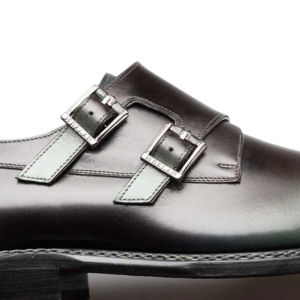 Mezlan Pintor Forest Bi-Tone Double Monk Strap Shoes