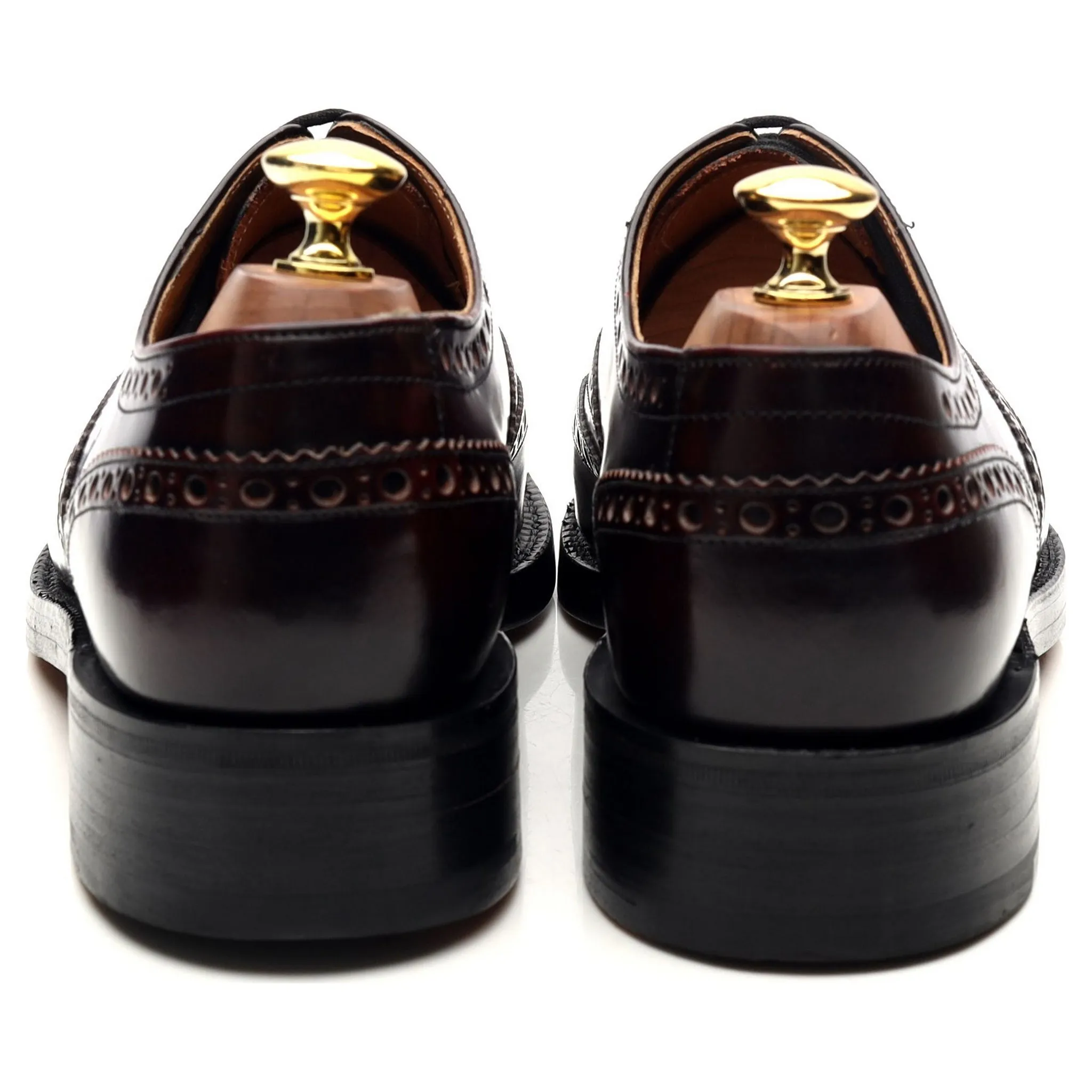 'Navarro' Burgundy Leather Brogues UK 8 F