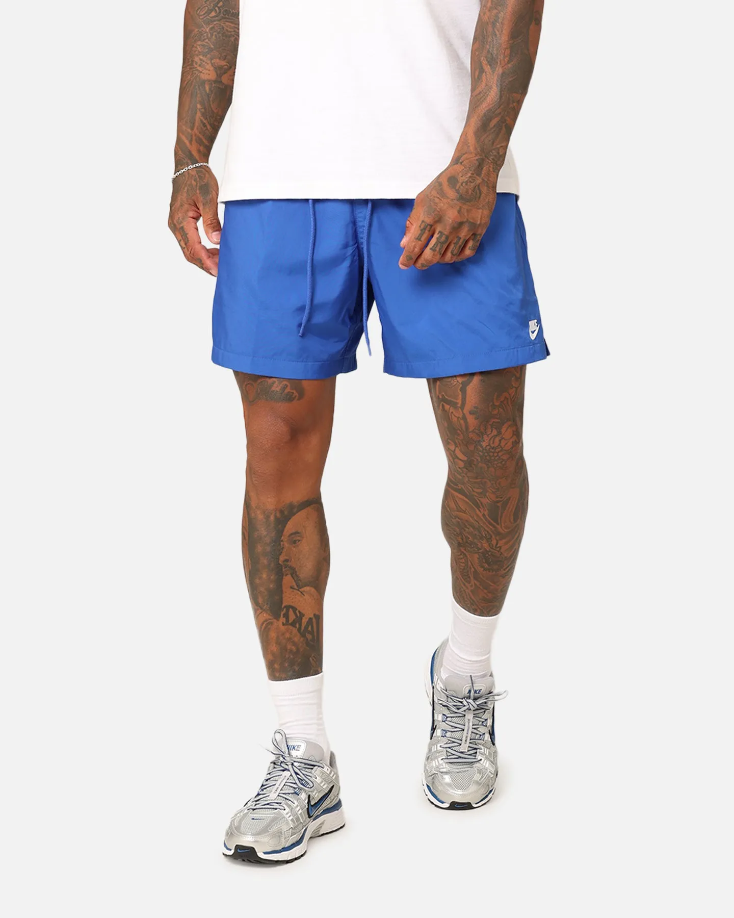 Nike Club Flow Shorts Game Royal/White