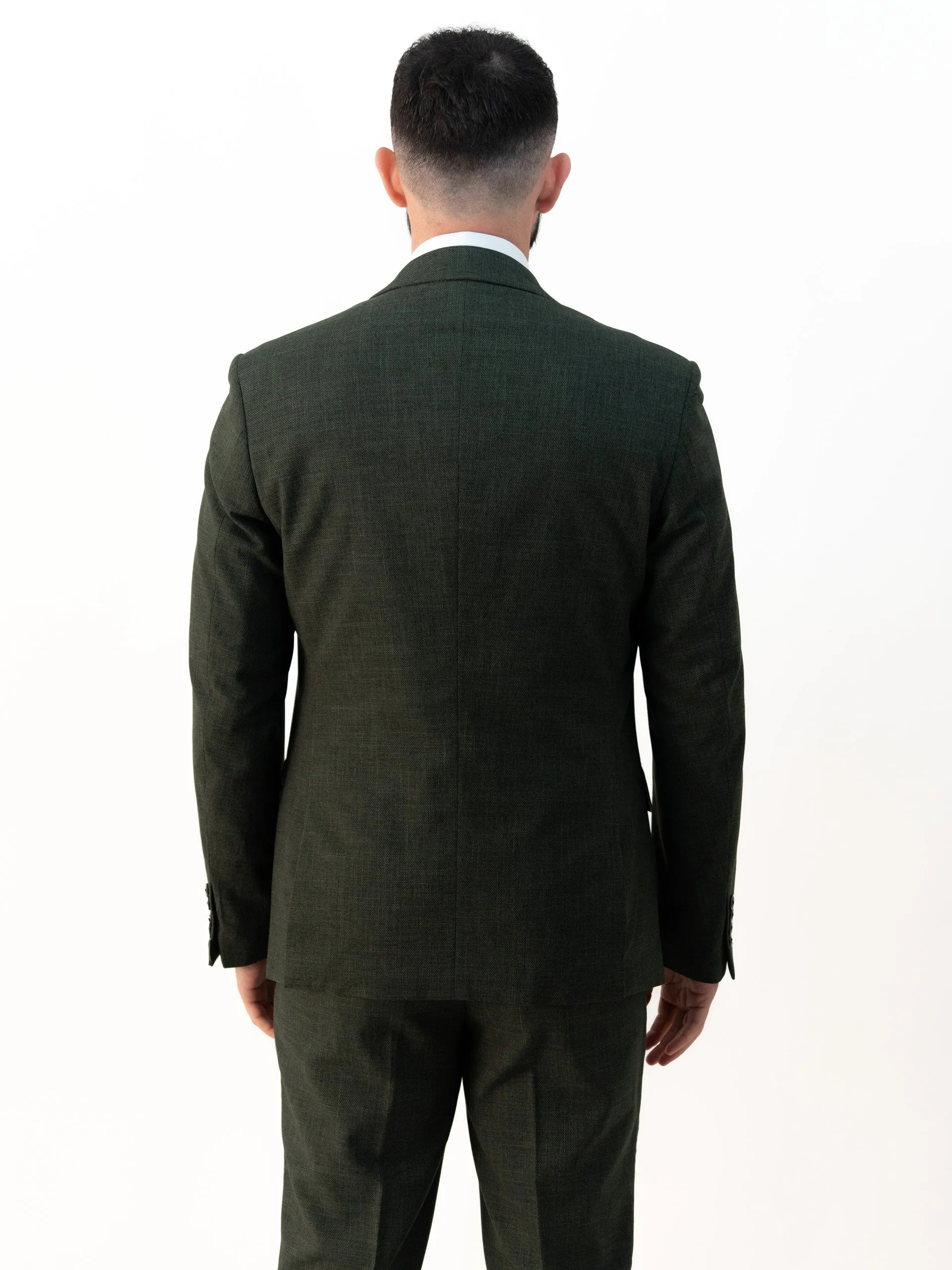 Paolo Sage Green Double Breasted Three Piece Suit