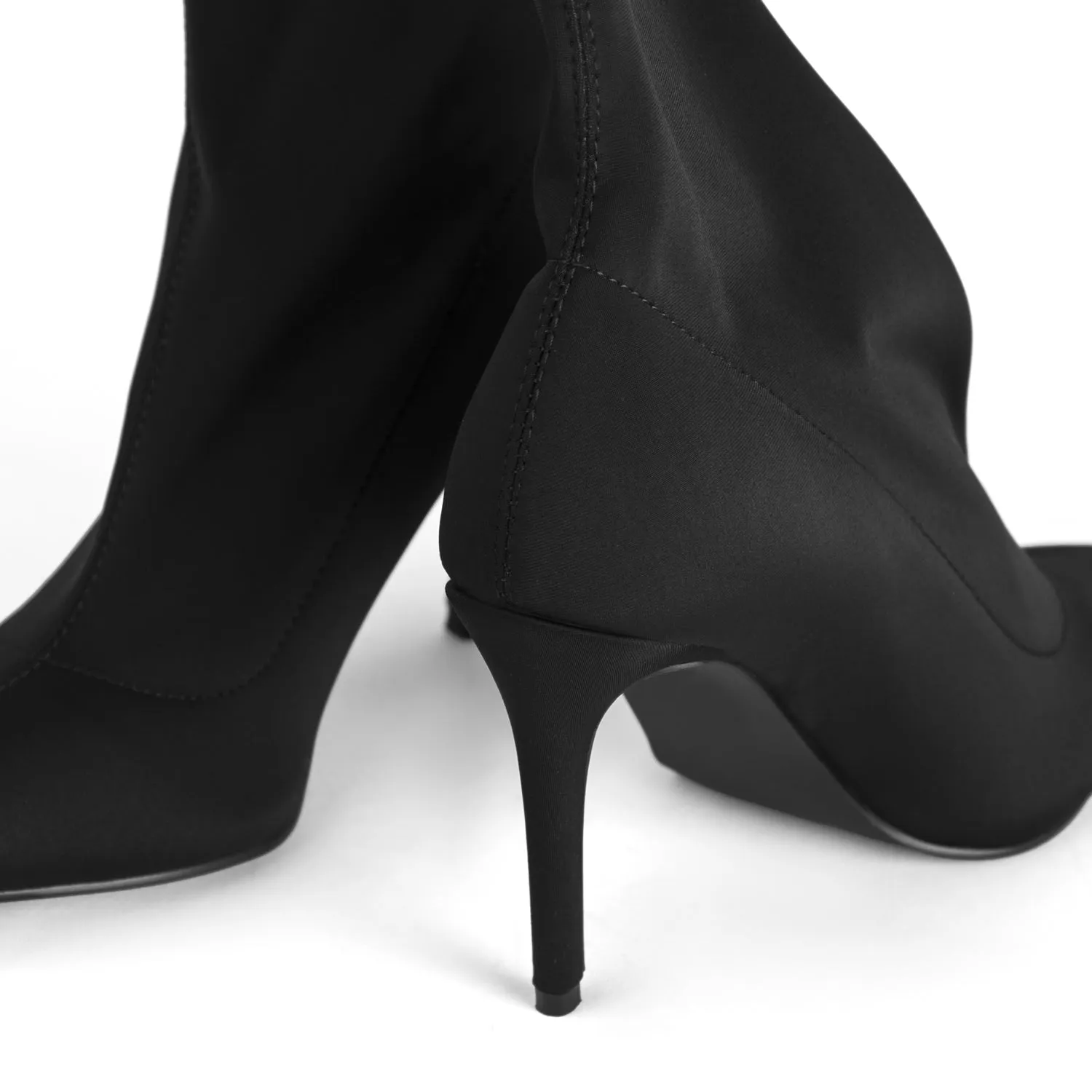 RAID Prisma Ankle Boots in Black Lycra