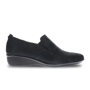 Revere Jamaica Slip On Loafer (Women) - Black Angle