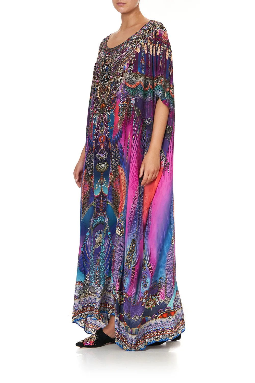 ROUND NECK KAFTAN MIDNIGHT MADNESS