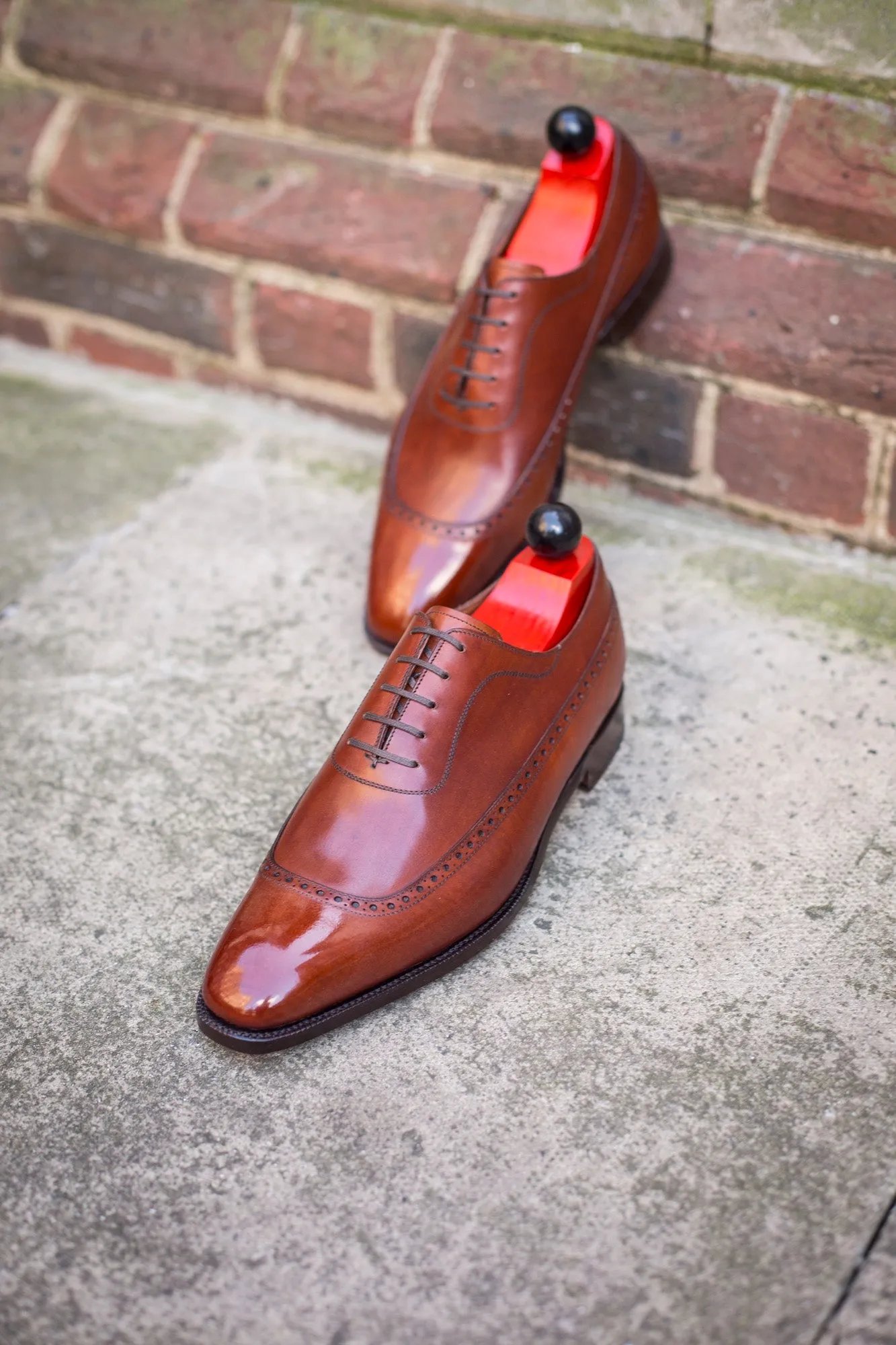 Sebastien - MTO - Auburn Calf - LPB Last - Single Leather Sole