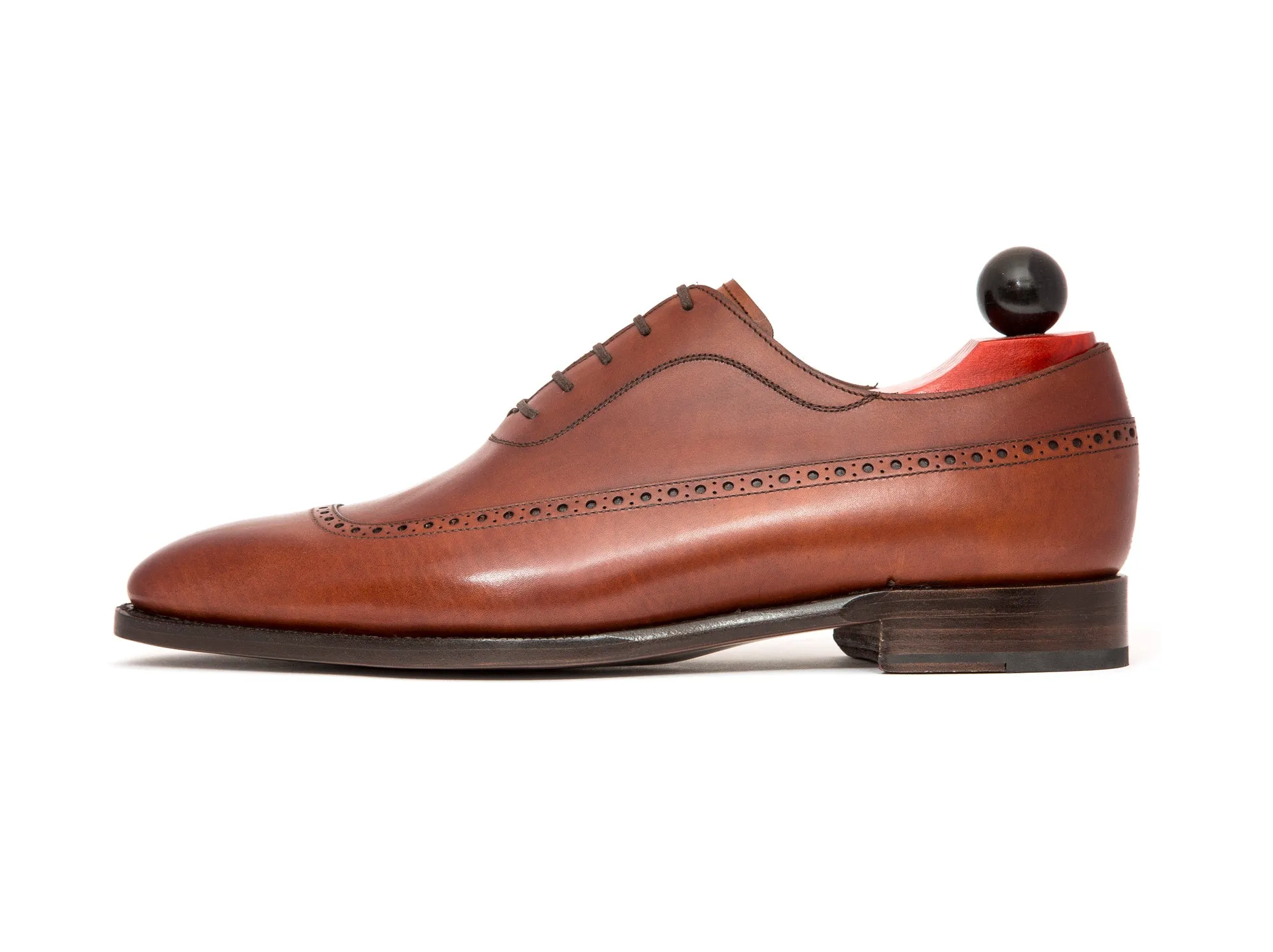 Sebastien - MTO - Auburn Calf - LPB Last - Single Leather Sole