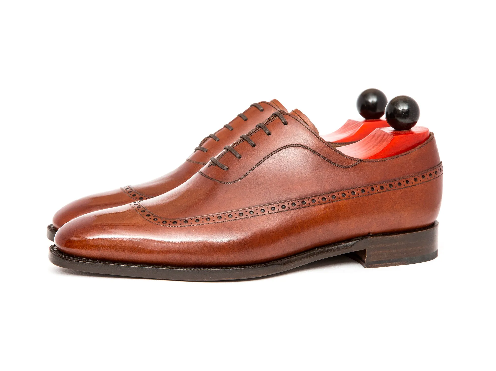 Sebastien - MTO - Auburn Calf - LPB Last - Single Leather Sole