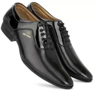 Sophisticated Black Dress Shoes for Men - Ideal for Parties and Casual Outings