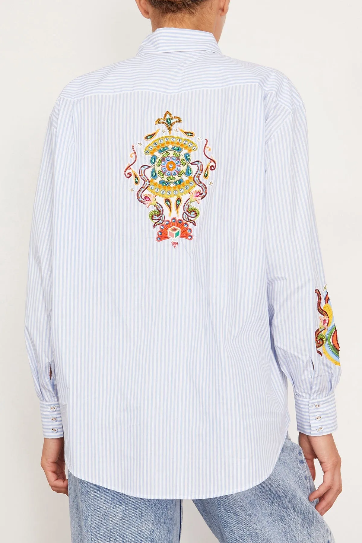 Strike Patchwork Shirt in Stripe