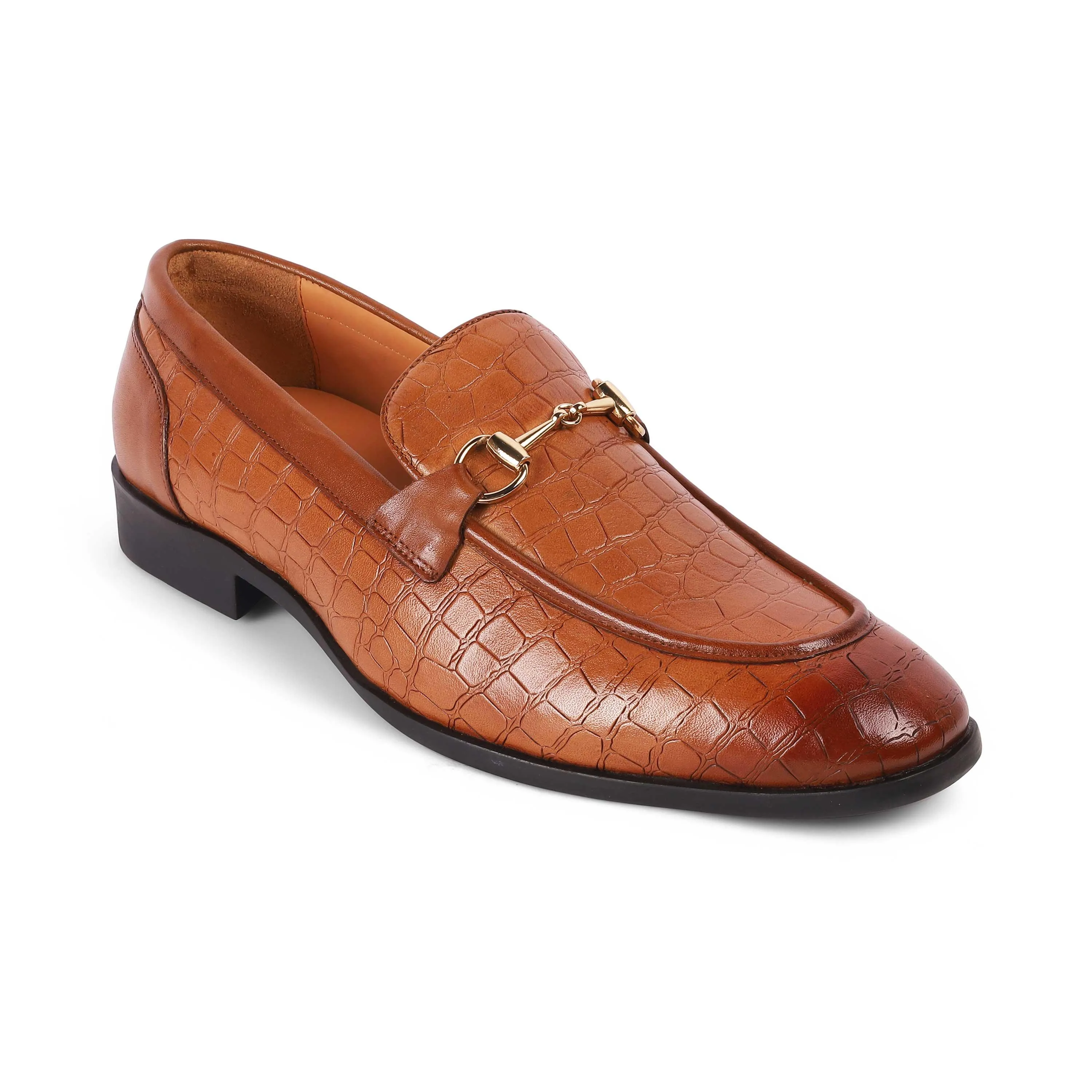 Tresmode Reden Camel Men's Leather Loafers