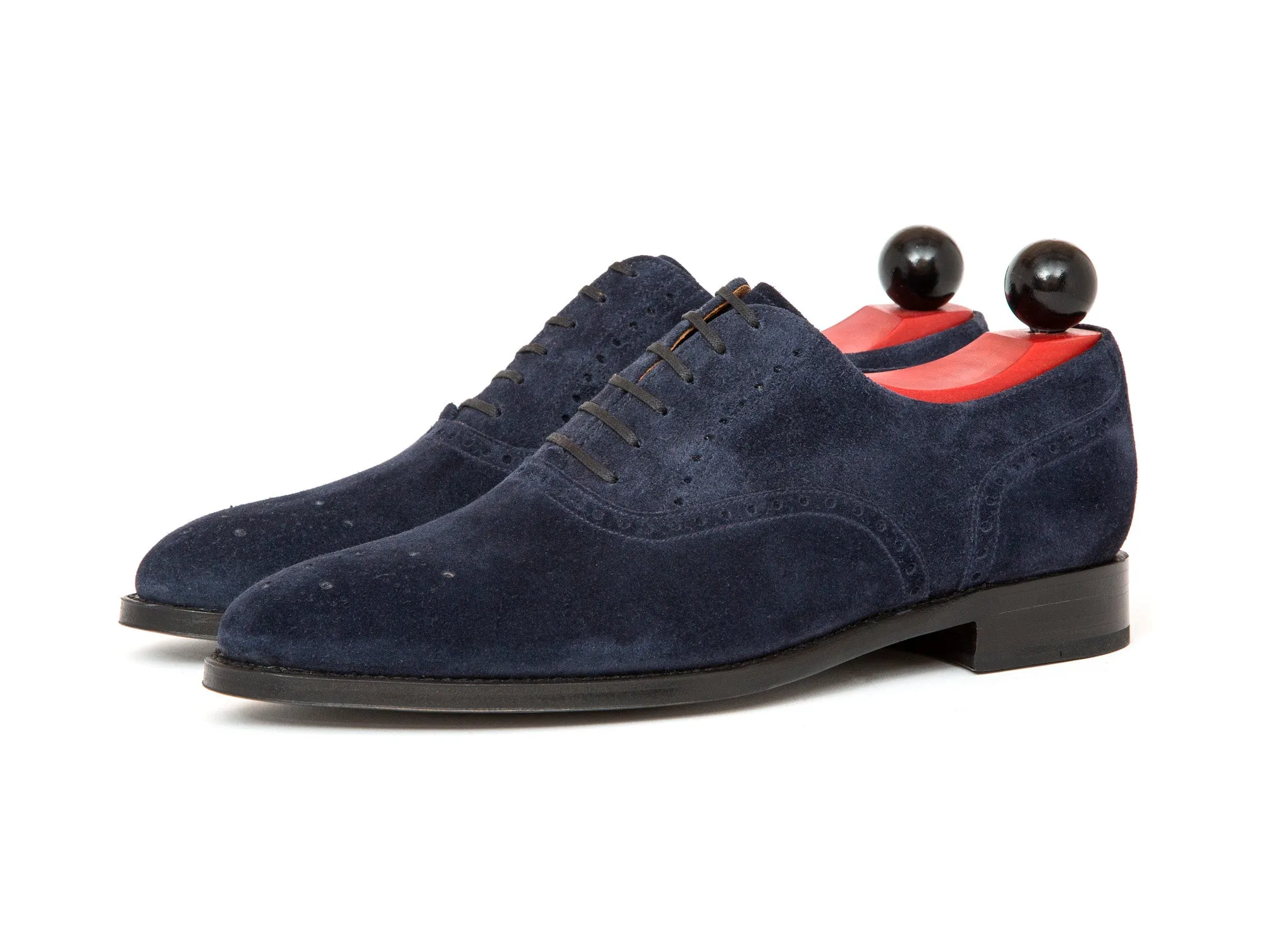 Wallingford - MTO - Navy Suede - TMG Last - Single Leather Sole